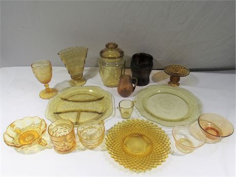 15 Piece Vintage Glassware Lot
