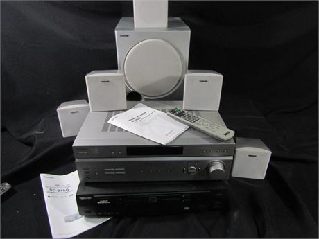 Sony HT-DDW660 5.1 Home Theater Receiver Subwoofer 5 Speakers Remote,Disc Player
