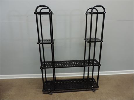 Industrial Style Rolling Plant Stand