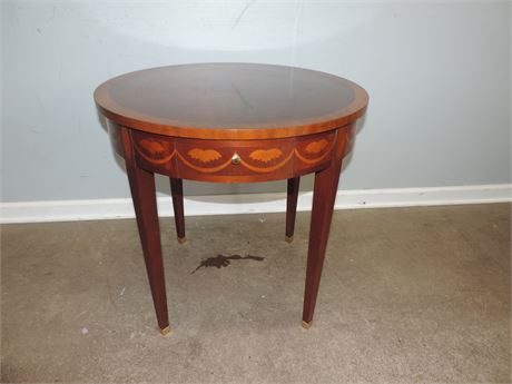 Vintage BAKER Furniture Solid Wood Side Table