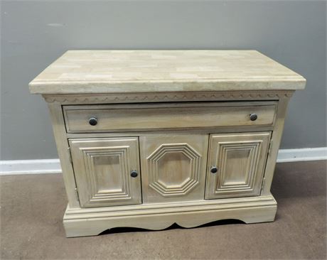 Lexington Nightstand with Stone Top and Large Cabinet
