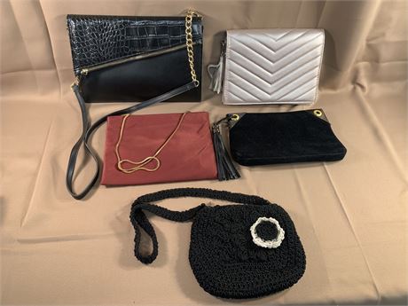 Lot of Five Evening Bags
