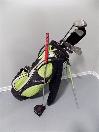 Womens Putter, Golf Bag, Irons and Driver