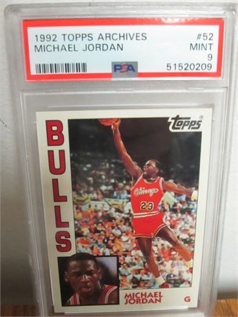 1992 Topps Archives #52 Michael Jordan Mint 9 PSA .