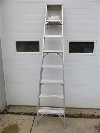 CUPRUM 8 ft. Commercial Type II Aluminum Step Ladder
