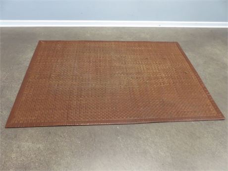 CRATE & BARREL Woven Leather Rug
