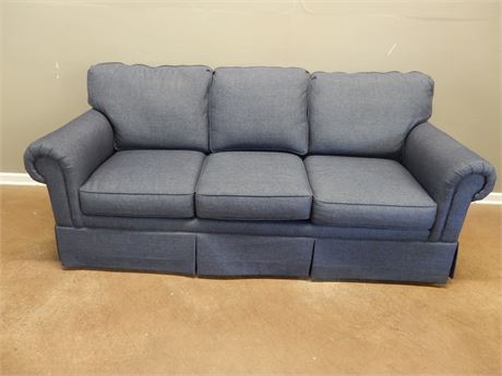 Sherrill Furniture Navy Blue Sofa/Couch