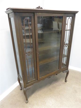 Vintage Chippendale Style China Cabinet