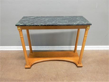 Wood / Console Table / Marble top