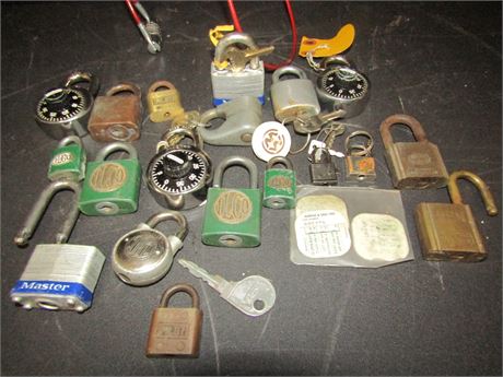 Large Lock and Key Collection