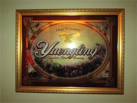 Ohio Welcomes "Yuegling Oldest Brewery" Beer Sign, Wall Art