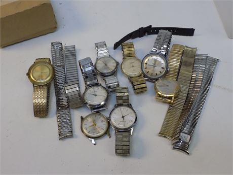 Vintage Mens Wrist Watch Collection
