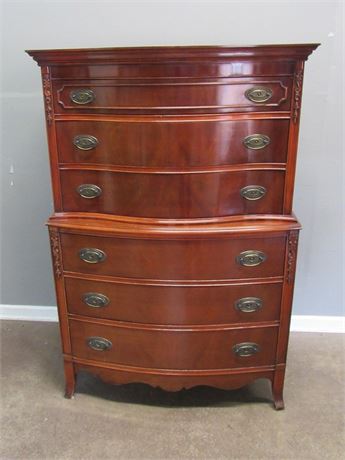 Vintage Bow Front Chest