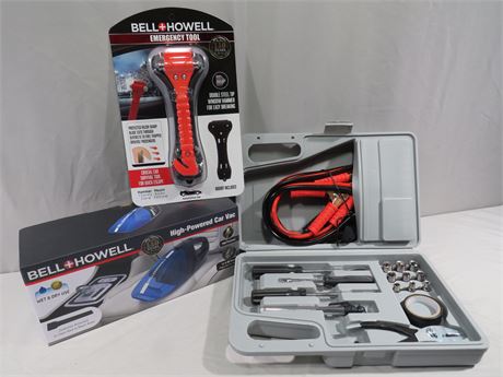 BELL + HOWELL Emergency Tools / High-Powered Car Vac