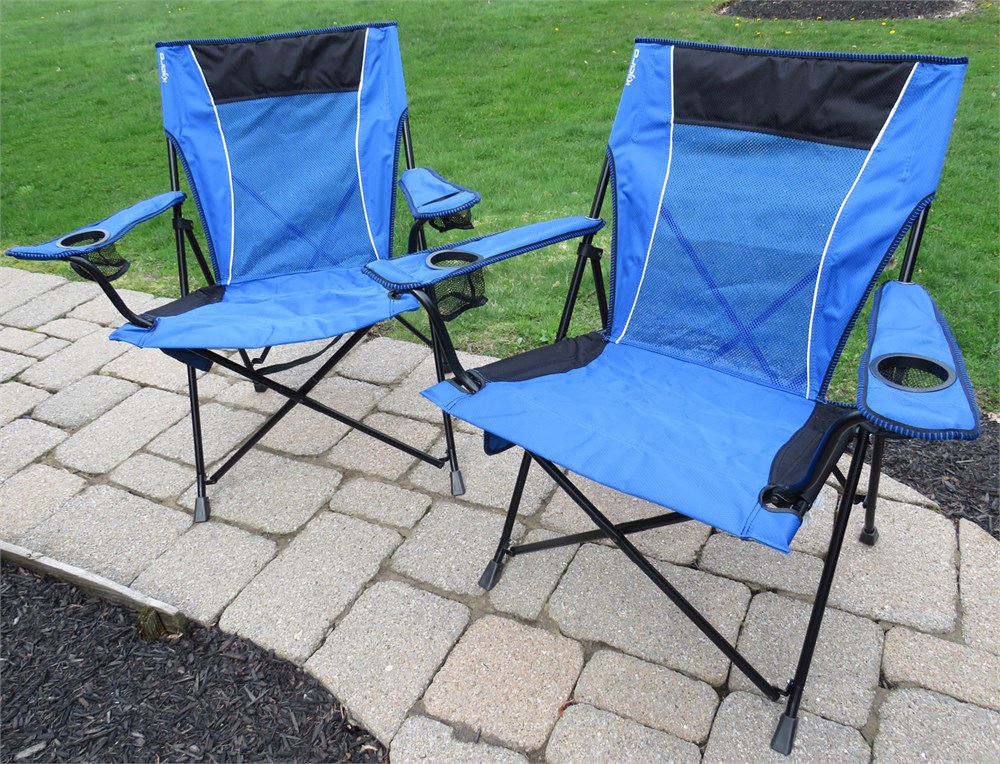 Kijaro Portable Rocker Camp Transitional Design Online Auctions - KIJARO Dual Lock Folding Camp Chairs