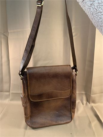 Brown Leather Messenger Bag Cross Body