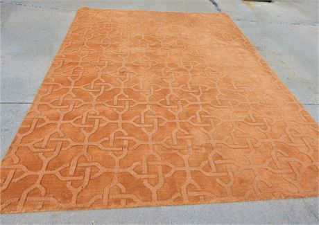 Surya 100% Wool Cantalope Color Mystique Collection Rug