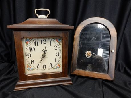 Vintage Hamilton Clock and Display Box