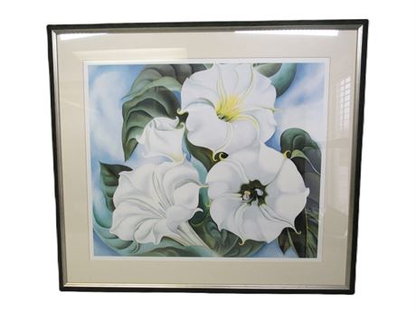 Georgia O'Keeffe - Jimson Weed - Framed and Matted Print