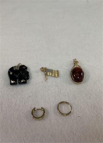 LOT OF 14KT GOLD- Miscellaneous Pieces