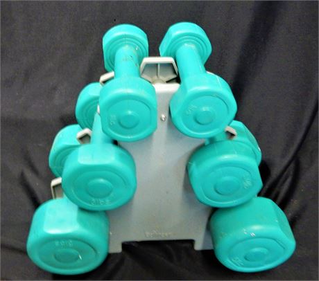 Bolinger Dumbell Free Weights and Stand
