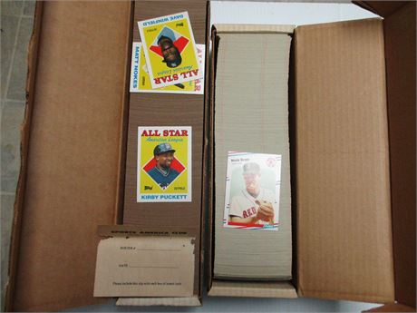 1988 Topps & Fleer Baseball Complete Sets