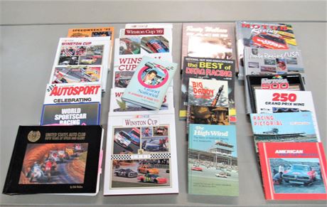25 Misc. Racing/Motorsports Books - NASCAR Winston Cup, Daytona, Drag Racing