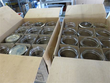 Over 40 Glass Mason Jars