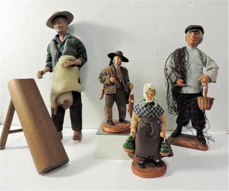 Marcus Chave Aubagne Vintage Terracotta Peasant Dolls