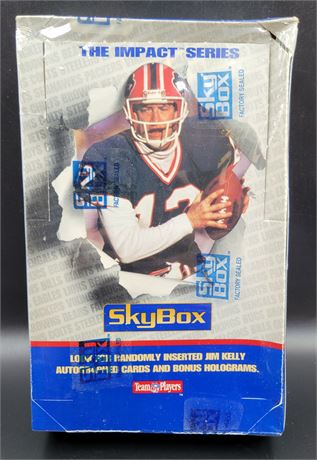 1992 Skybox Impact Football Premier Edition Factory Sealed Wax Box