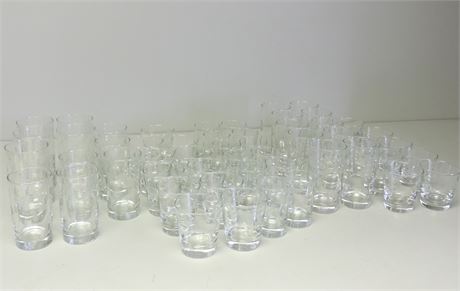 Mid Century Etched Glass Lot