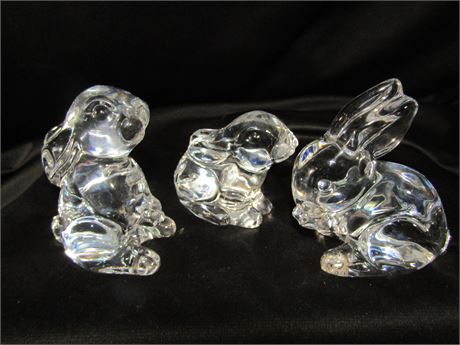 Waterford Crystal Glass Collection, Bunnies and Rabbit