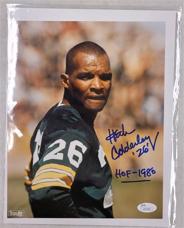 HERB ADDERLEY GREEN BAY PACKERS SIGNED AND CERTIFIED 8x10 PHOTOGRAPH