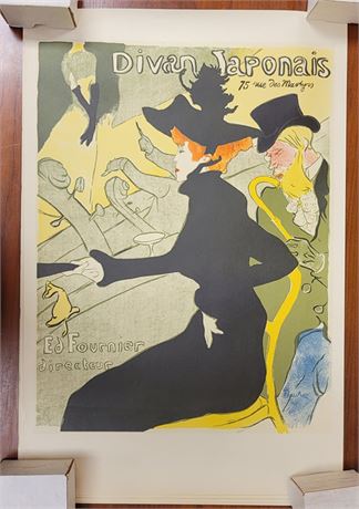 Henri de Toulouse-Lautrec Vintage Reprint of Divan Japonais