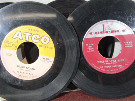 Rock & Roll, Classic Rock 45's Records, 1950's-1980's