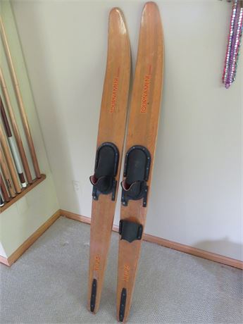 Vintage Wooden Water Skis