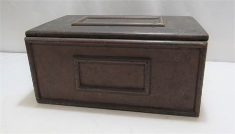Antique/Primitive Red Painted Bible/Document Box