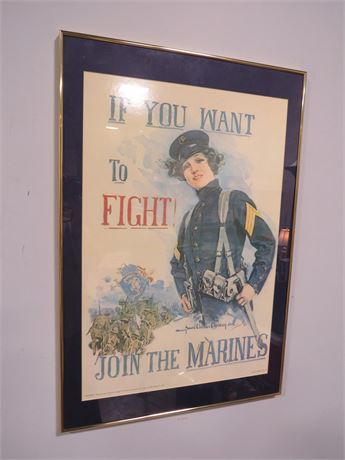 1915 Marine Recruitment Replica Poster by Howard Chandler Christy