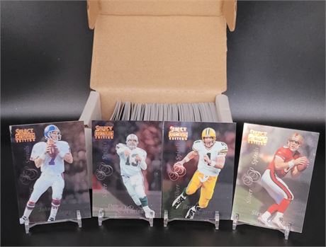 1996 SELECT CERTIFIED COMPLETE 125 FOOTBALL CARD SET