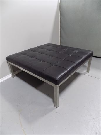Square Leather Coffee Table