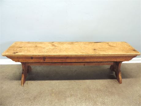 Rustic Style Solid Wood Bench