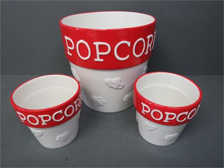 Ceramic Popcorn Bowl Set