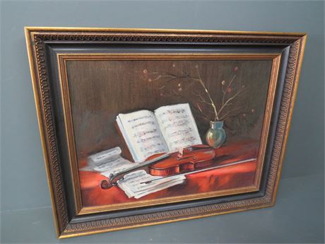 Still Life Stradivarius Painting
