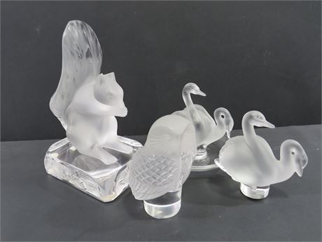 LALIQUE Crystal Animal Figurines