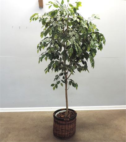 Potted Faux Ficus Tree