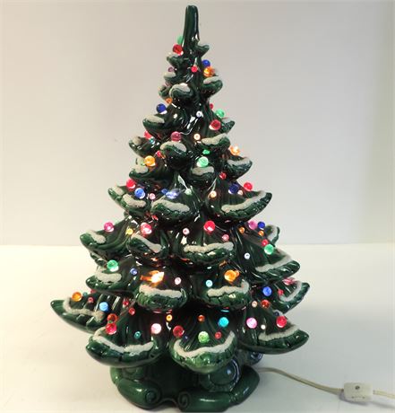 Lighted Ceramic Christmas Tree