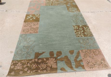 FEIZY IMPORT Teal Area Rug