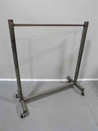 Rolling Steel Clothes Rack