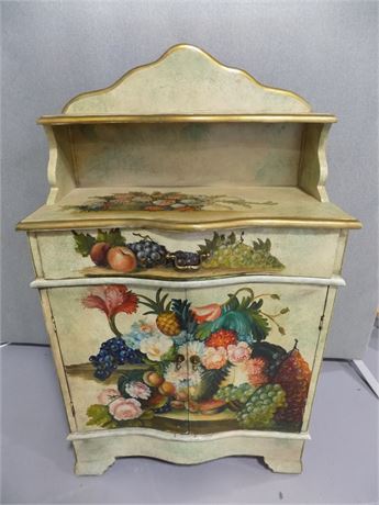Hand Painted Solid Wood Cabinet