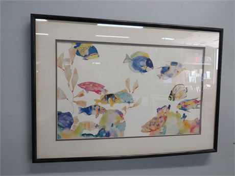 TRACY TAYLOR "Underwater Colors" Watercolor Lithograph